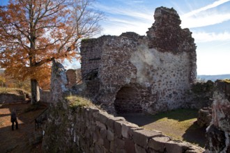 Neustadt Harz Castle Honstein built in the 12th century 1200-1450 extended 1627 destroyed 78341 Tor