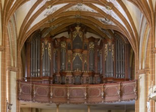 Creutzburg organ from 1735, St., Sankt, Saint