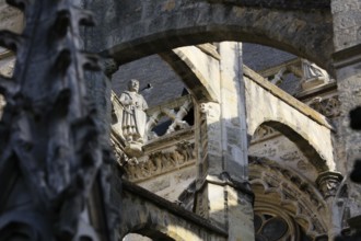 Saint-Gatien Cathedral in Gothic style, Tours, Indre-et-Loire department, Centre Val de la Loire