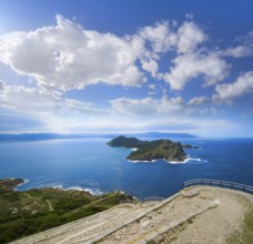 Islas Cies islands San Martino island in Vigo of Galicia Spain