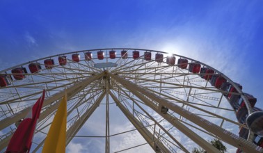 Ferris wheel in Geneva Geneve of Switzerland Swiss
