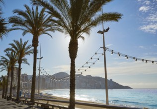 Benidorm Levante beach in Alicante Mediterranean of Spain