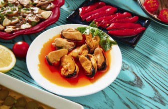 Tapas typical from spain mixed