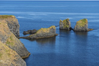 The rocks Brik, Rauðanes peninsula, Norðurland eystra, Iceland, Europe