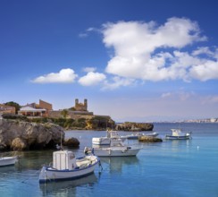 Nova Tabarca island port in Alicante of Spain