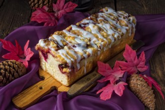 Delicious yeast cake with plums