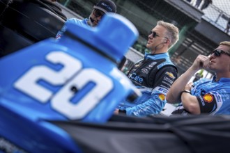 ED CARPENTER (20) of Indianapolis, Indiana prepares to qualify for the 108th Running of the