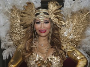 German reality TV actress Patricia Blanco at the Venus erotic fair in Berlin 2019