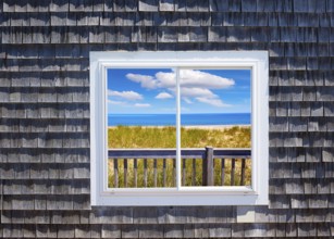 Cape Cod window photomount Massachusetts USA