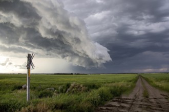 Prairie Storm Clouds Canada Saskatchewan Dramatic Summer