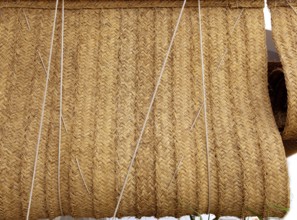 Esparto woven hemp curtain store as traditional mediterranean handcrafted