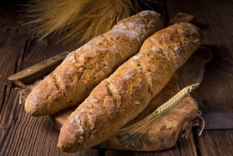 Homemade baguettes