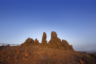 Roque de los Muchachos stones in Caldera Taburiente La Palma at Canary Islands