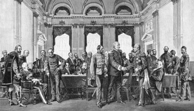 The Congress of Berlin, final meeting at the Reich Chancellery on 13 July 1878