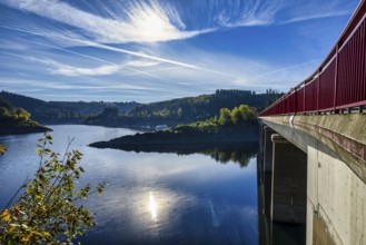 The Oker dam near Altenau in the Harz Mountains in the district of Goslar, Germany, Europe