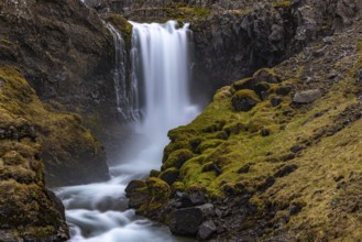 Dynandi waterfalls, Westfjords, Iceland, Europe