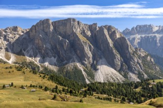 View from the Seceda to the Cir peaks, Val Gardena, South Tyrol