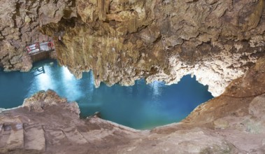 Cenote Xkeken sinkhole near Valladolid in Yucatan Mexico