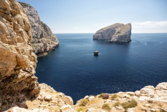 Steep coast on Sardinia