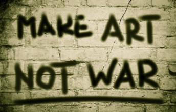 Make Art Not War Concept
