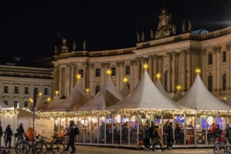 Christmas market, Humboldt Forum, Berlin, Federal Republic of Germany