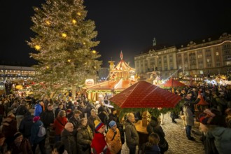 The Dresden Striezelmarkt is a Christmas market in Dresden. It has been held in Advent since 1434,