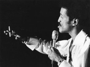 Sammy Davis Jr. 1925-1990. American singer, musician, dancer, actor. Pictured when visiting Sweden