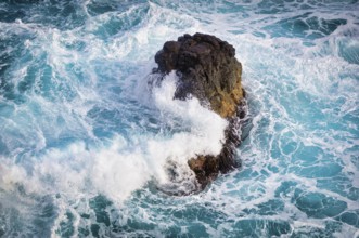 Crushing waves at The Nobbies, Phillip Island, Victoria, Australia, Oceania