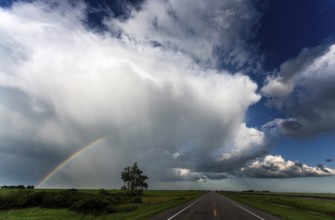 Summer Storms in the Canadian Prairies Dramatic Scenes