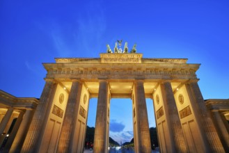 Berlin Brandenburg Gate Brandenburger Tor at sunset in Germany