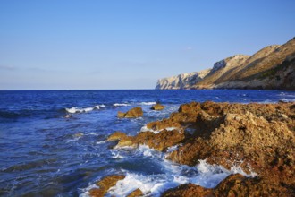 Las Rotas beach in Denia Alicante at Mediterraenan Spain