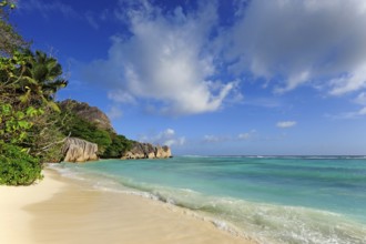 Anse Source a Jean beach, Union Estate National Park, La Digue Island, the Seychelles, Indian Ocean