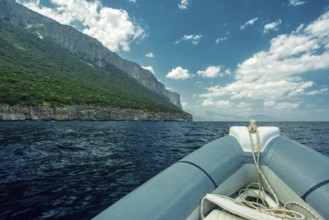Steep coast on Sardinia