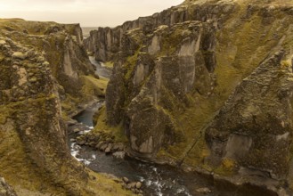 Fjaðrárgljúfur, Katla volcanic area, south coast, Iceland, Europe