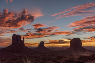 Great magnificent sunrise over the Monument Valley, Arizona, USA, North America