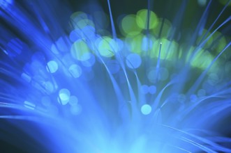 Abstract background blurry lights from optic fibers