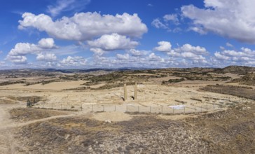 Archaeological site of Los Banales, ancient roman city, Sadaba, Cinco Villas, Aragon, Spain, Europe