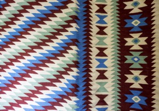 Chiprovtsi Carpets (rugs). Traditional colorful carpets from Chiprovtsi region in Bulgaria.