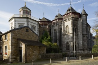View from north-east with Korneliuskapelle, St., Sankt, Saint