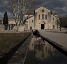 Cistercian monastery founded in 1144, church built 1175-1220, view from west, St., Sankt, Saint
