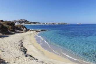 Orkos beach of Naxos island in Cyclades, Greece, Europe