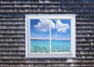 Cape Cod window photomount Massachusetts USA