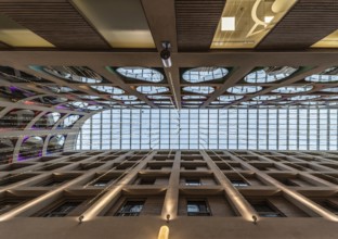 Brussels Old Town, Brussels Capital Region, Belgium, 12 12 2019 The ceiling of the Anspach shopping