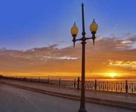 Tarragona Balcony of Europe at sunrise in Catalonia