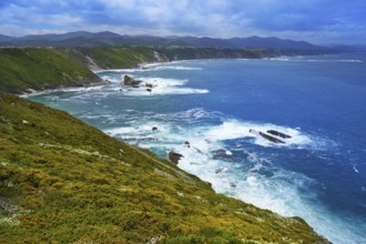Vidio Cape in Cudillero near Ovinana at Asturias Spain