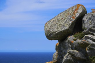 Alto do Principe high view point in Islas Cies islands of Vigo at Spain