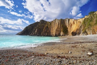 Playa del Silencio in Cudillero Asturias from Spain