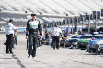 NASCAR Cup Series Driver Brad Keselowski (6) takes to the track to practice for the Autotrader