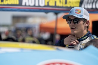 NASCAR Craftsman Truck series Driver, LAWLESS ALAN (45) takes to the track to practice for the