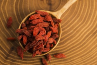 Portion of dried Goji Berries (also known as Wolfberry)